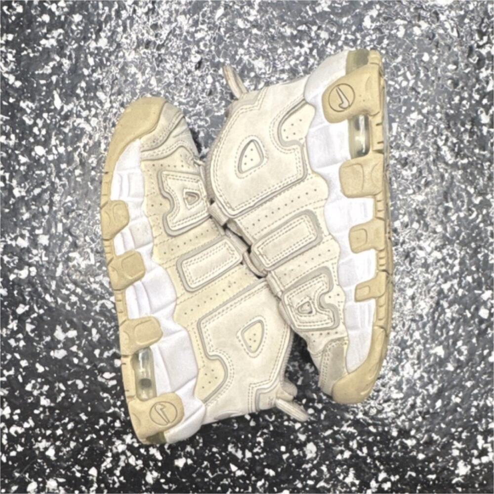 Nike Air More Uptempo DM1026-001 White Beige 12C Unisex Kids Low Top Sneaker